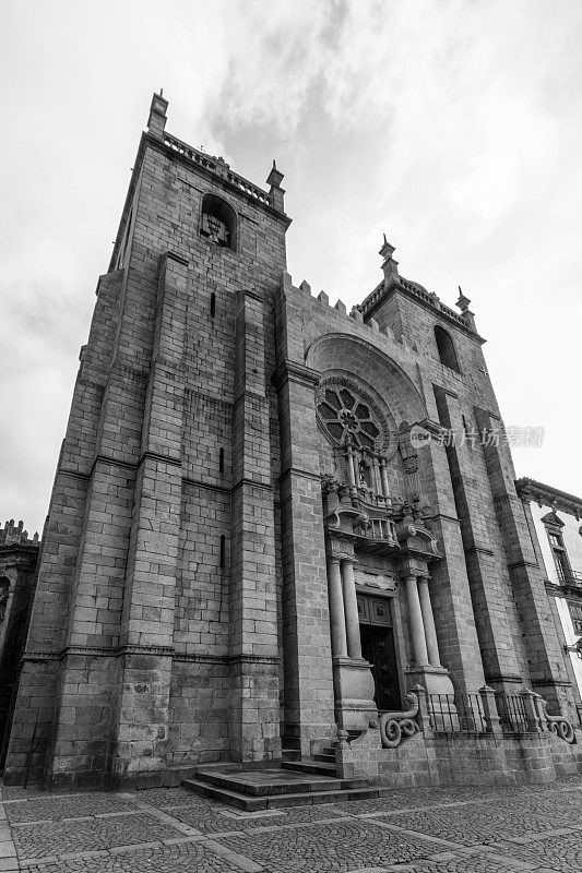 大教堂(Se)的波尔图，葡萄牙-股票形象
