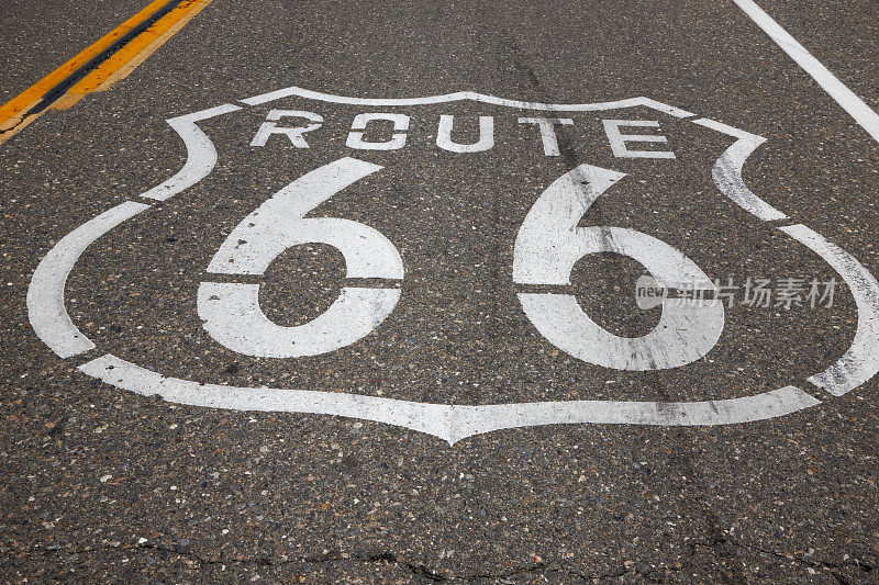 66号公路空路上的标志