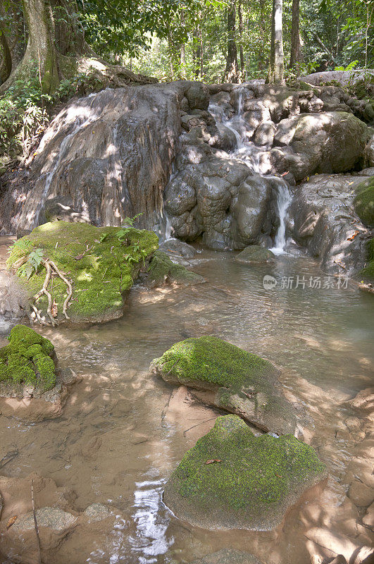 泰国攀牙的瀑布