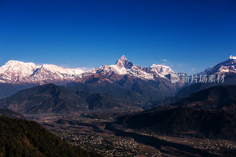 安纳普尔纳雪山，博卡拉，尼泊尔