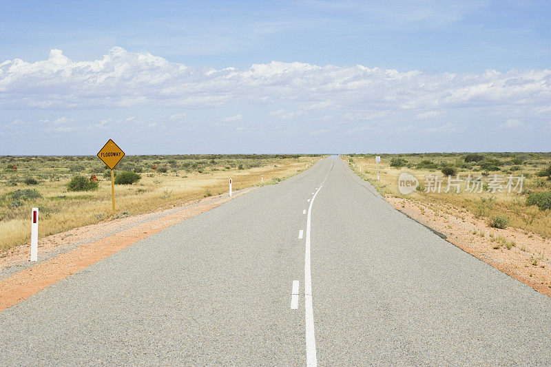 澳大利亚西部的空旷道路