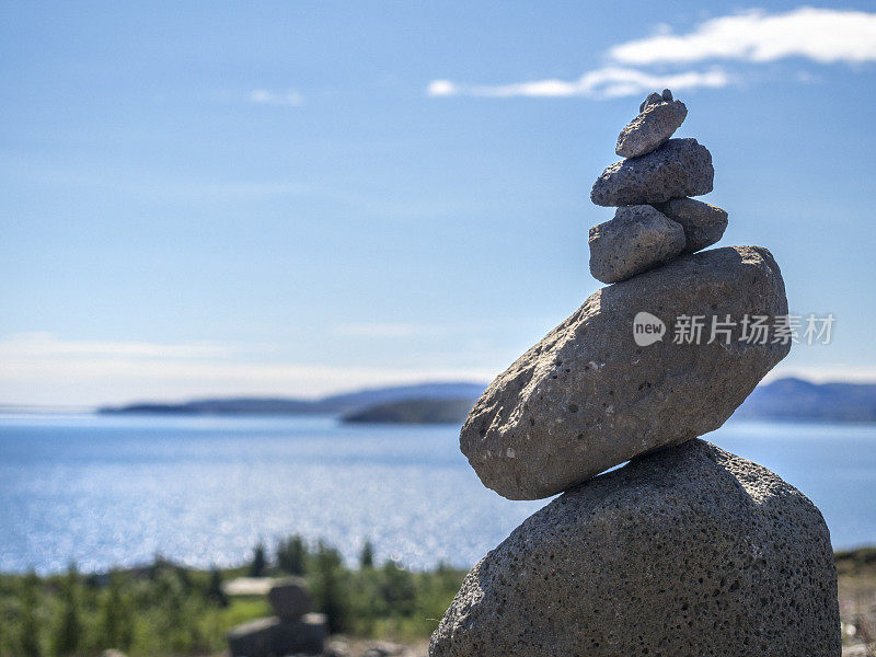 石头堆，平衡，冰岛