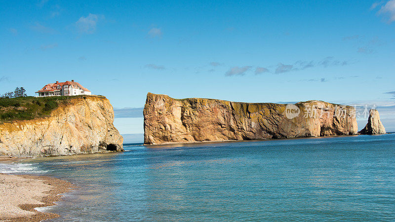 “岩石从Perce的码头”，魁北克