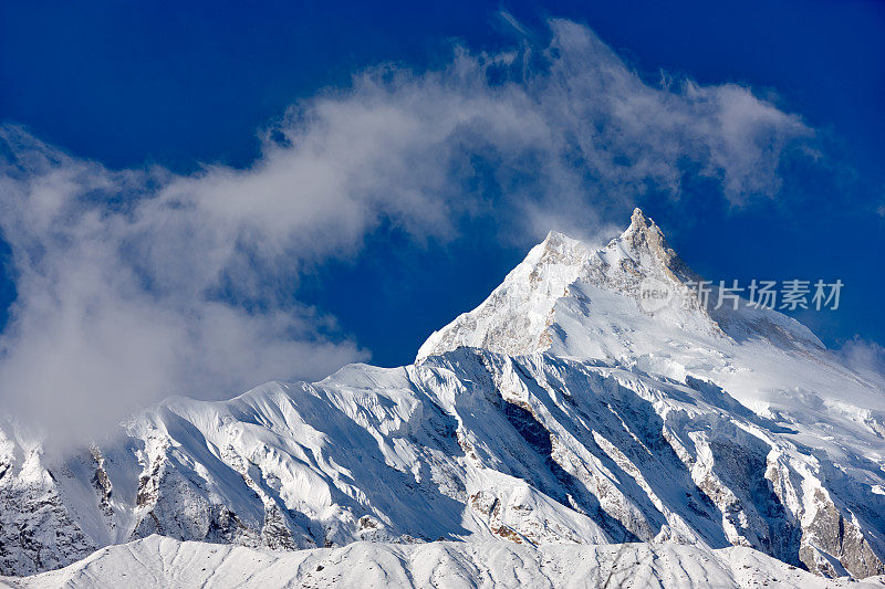 Manaslu。珠峰电路。尼泊尔的动机。