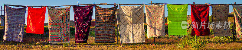 摩洛哥的手织地毯