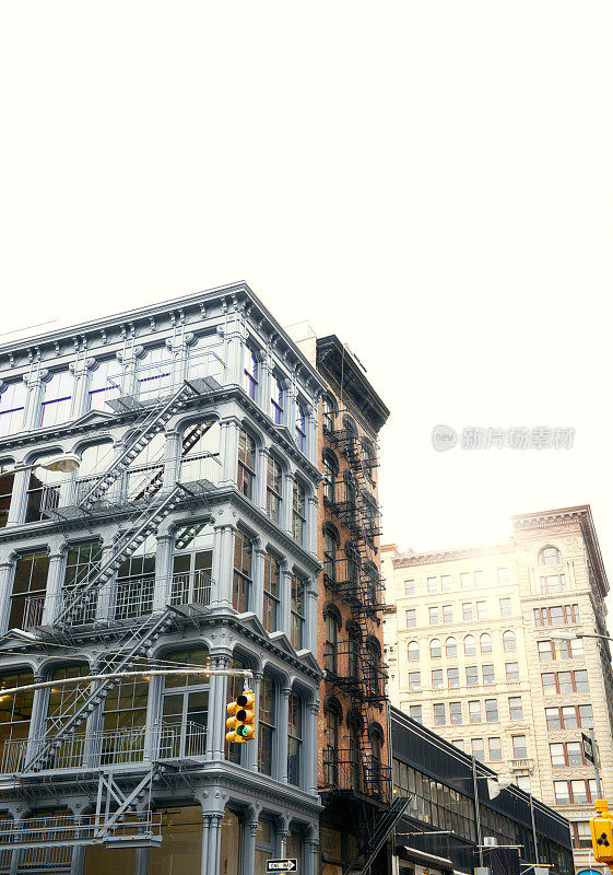 老式建筑，SoHo，曼哈顿，纽约。