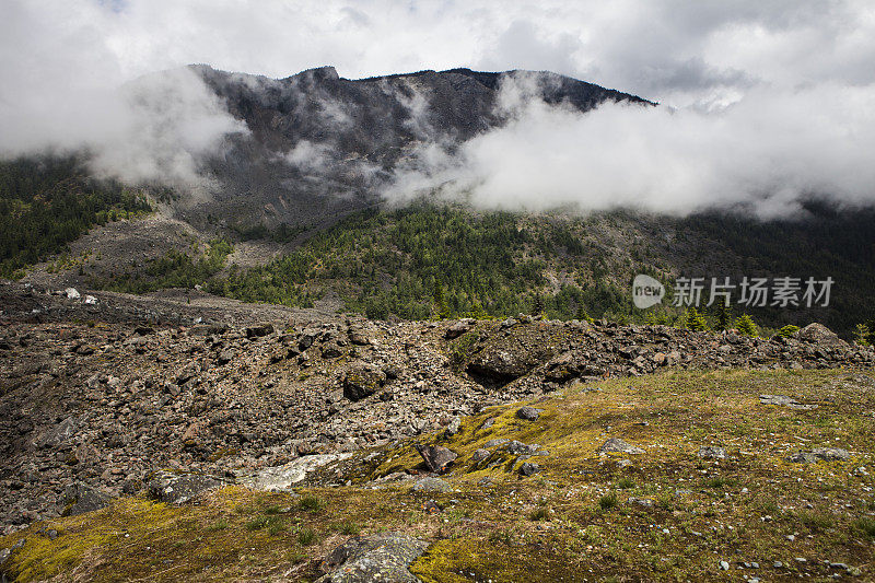 加拿大不列颠哥伦比亚省喀斯喀特山脉的希望滑梯