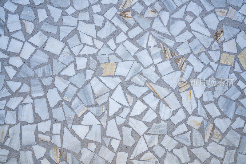 甘迪亚港的白色大理石马赛克瓷砖