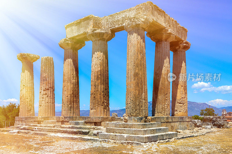 希腊科林斯的古希腊遗址