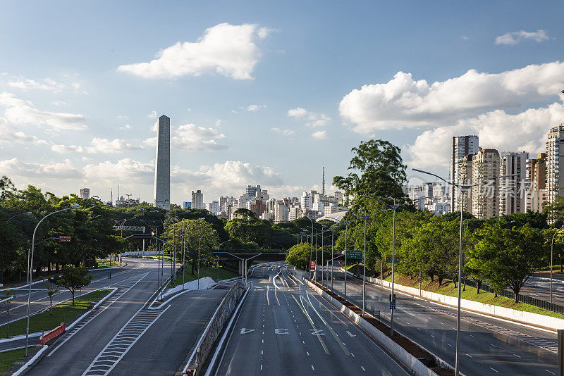 风景到23月大道，靠近Ibirapuera公园，圣保罗市