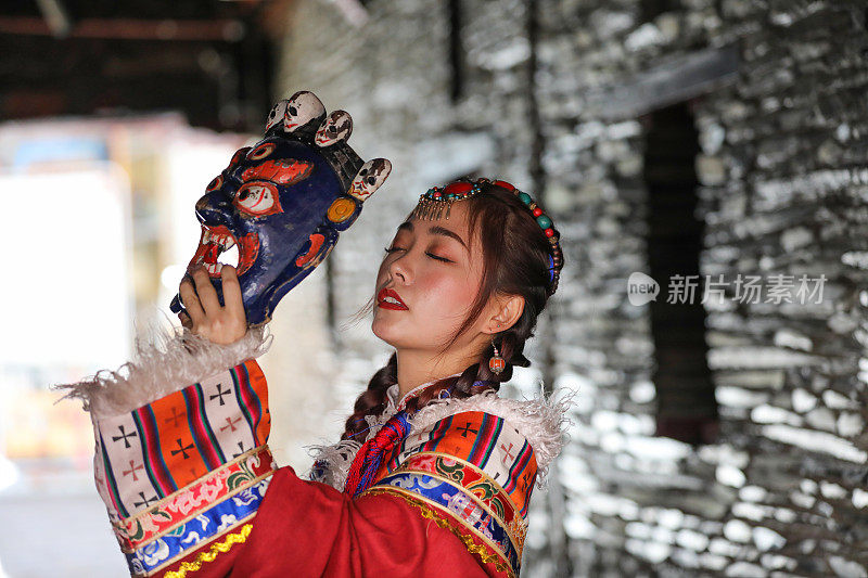 西藏的一个中国女人