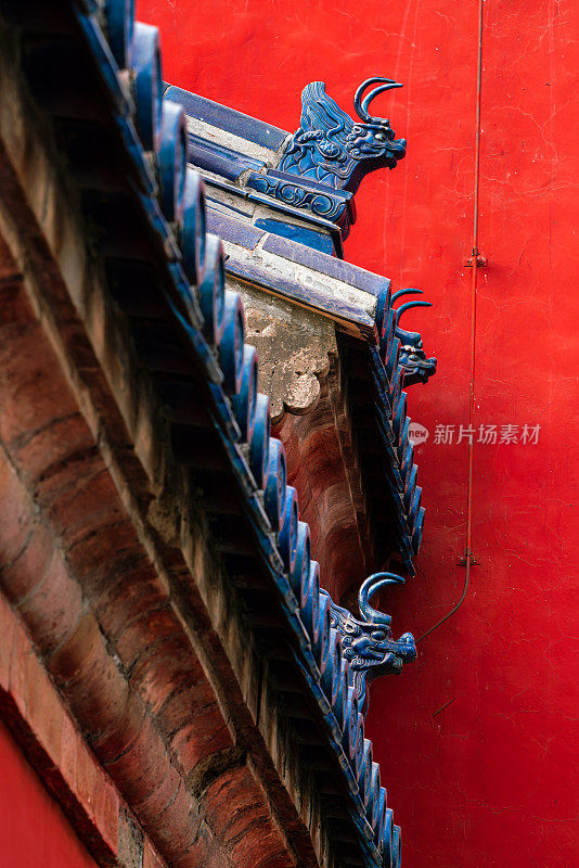 屋檐。中国传统古建筑装饰风格