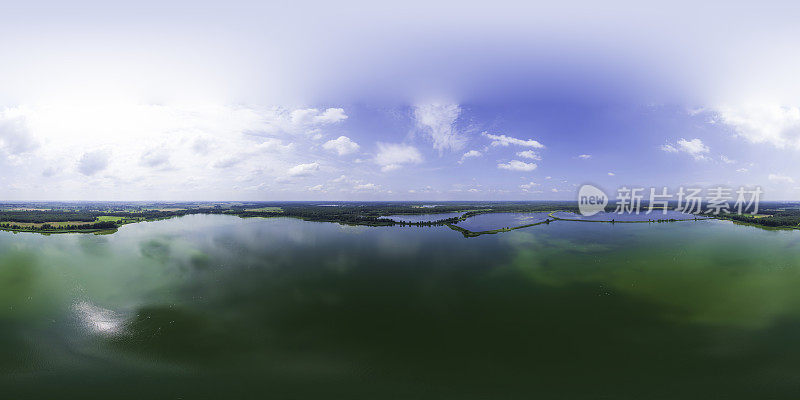 湖光山色(360度鸟瞰图)