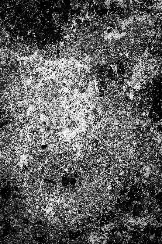 邋遢抽象岩石纹理黑白