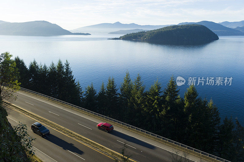 温哥华北部的海天高速公路