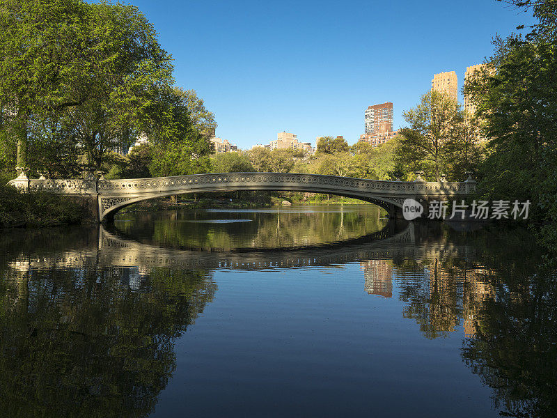 弓桥在中央公园，曼哈顿，纽约市