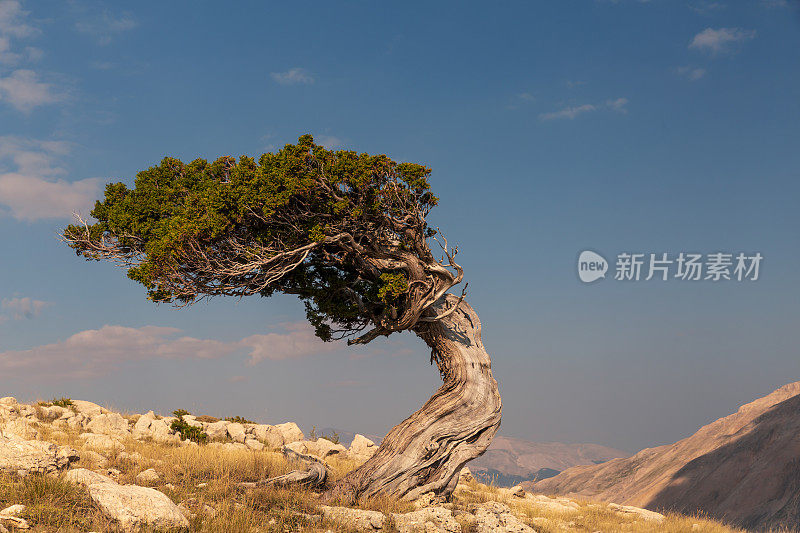 土耳其安塔利亚的黄昏山景