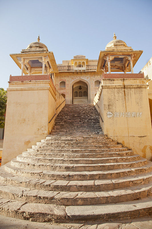 印度斋浦尔琥珀堡的楼梯
