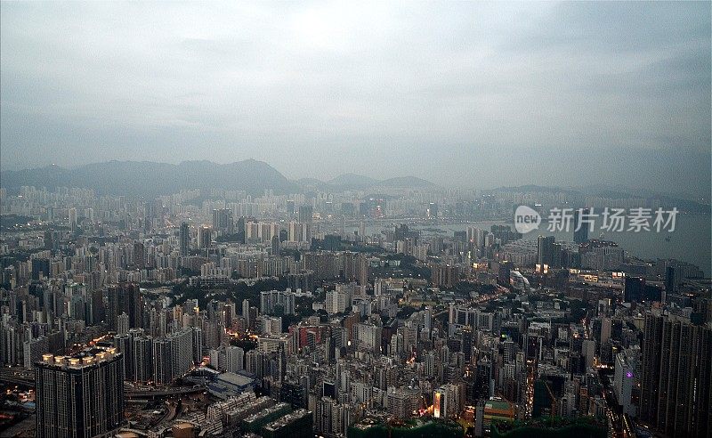 九龙城市景观，香港