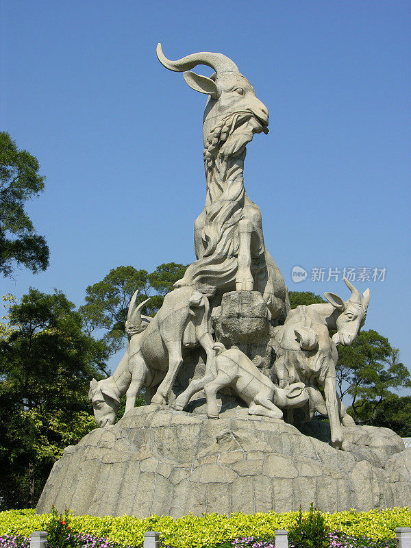 五羊雕像广州越秀公园