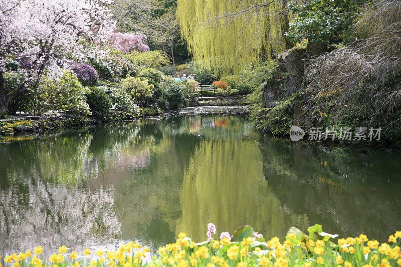 仙境春天维多利亚花园