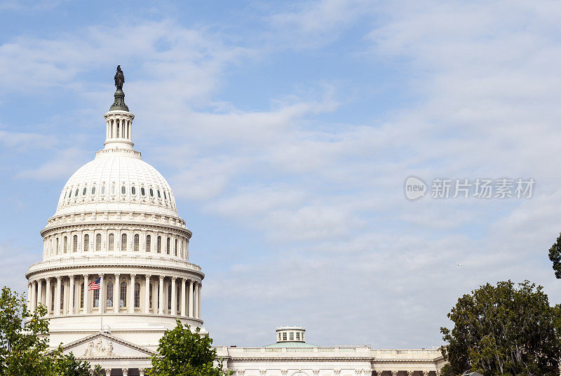 位于华盛顿特区的美国国会大厦