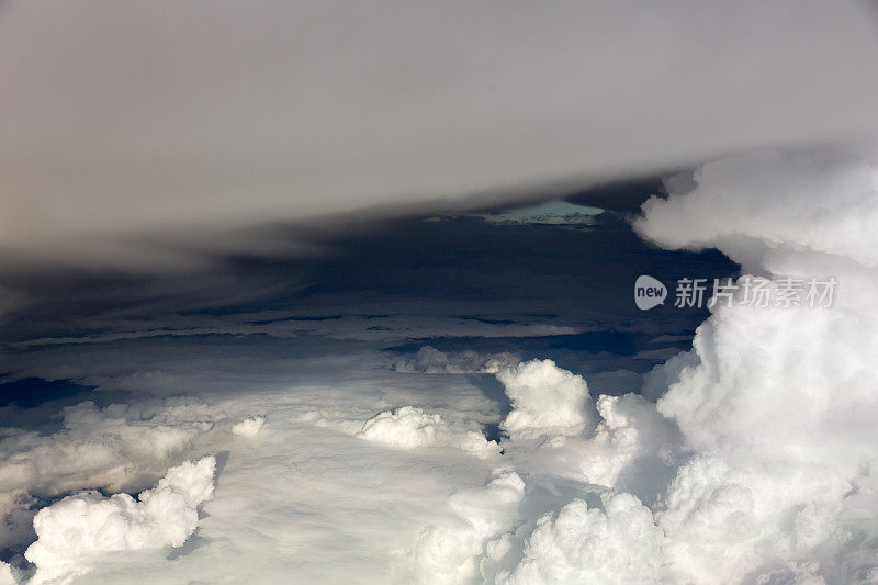 雷暴鸟瞰图