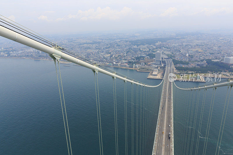 明石海峡大桥鸟瞰图