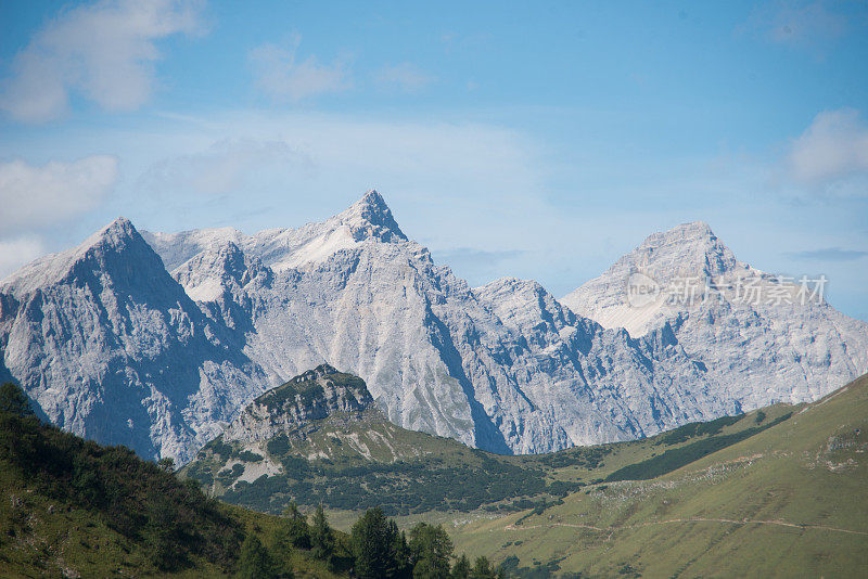 卡温德尔欧洲阿尔卑斯山的山景