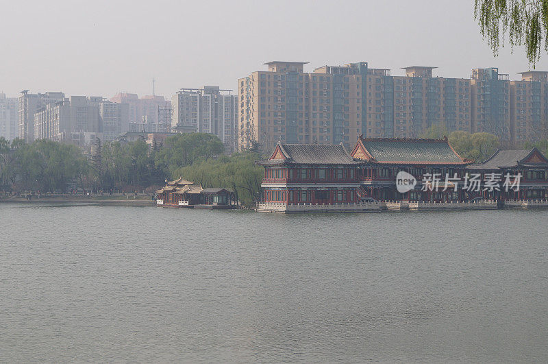 北京，中国，有雾霾