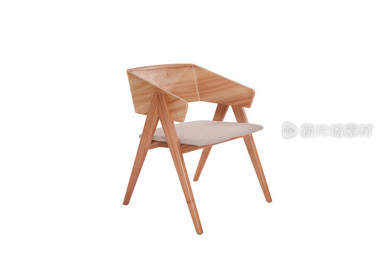 扶手椅。白色背景的现代设计师椅子。