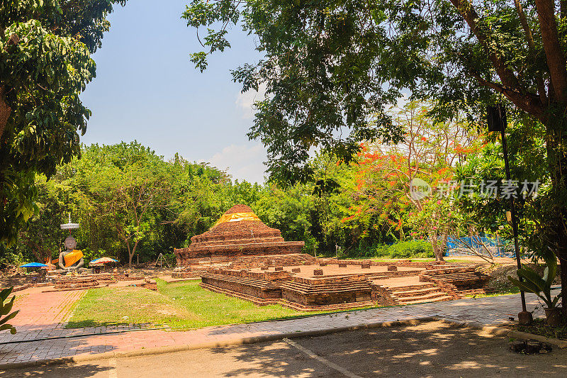 吴哥窟遗址，维甘金庙遗址之一。维甘金是13世纪以来由国王芒格莱大帝建造的历史定居点和考古遗址，位于泰国清迈。
