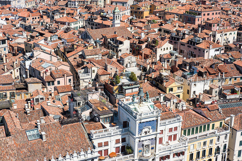 意大利威尼托地区的首都威尼斯的鸟瞰图