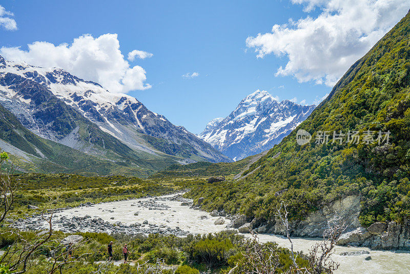 库克山国家公园风景，南岛，新西兰