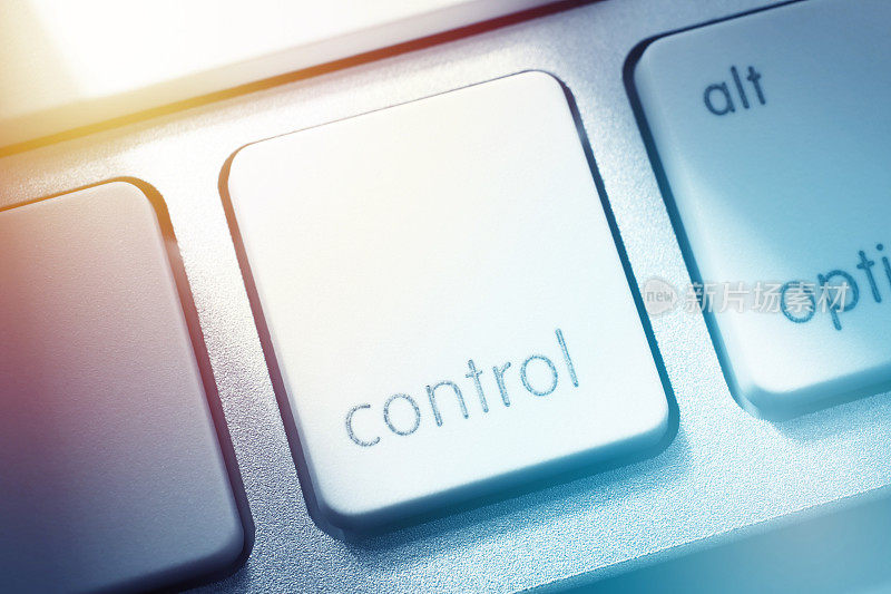 电脑键盘控制键的特写