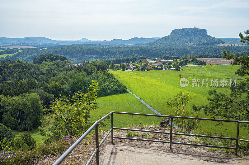 撒克逊瑞士萨克森易北砂岩山脉劳恩斯坦