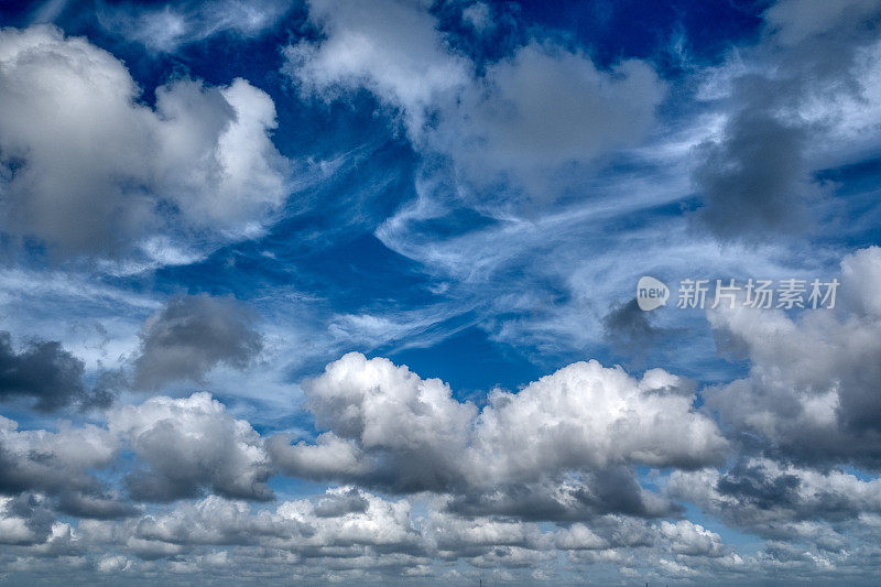 佛罗里达基韦斯特上空的云景