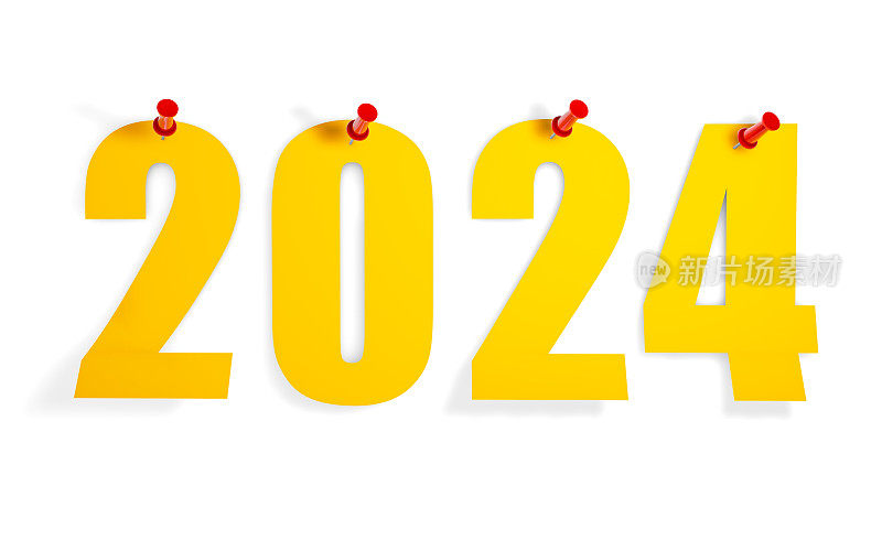 2024大头针纸上的文字