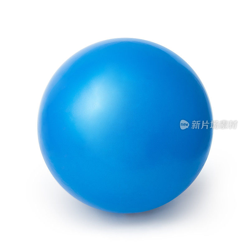 蓝球孤立在白色背景上