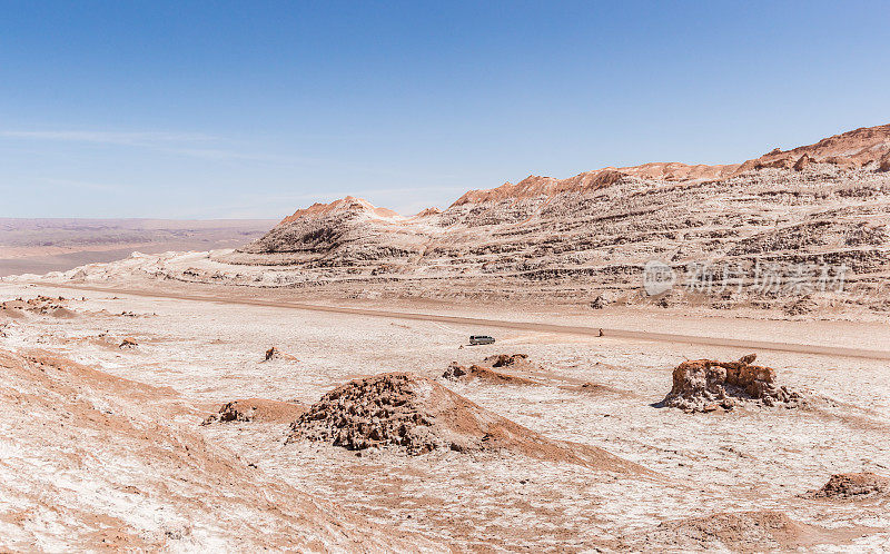 智利阿塔卡马沙漠中的岩石形成