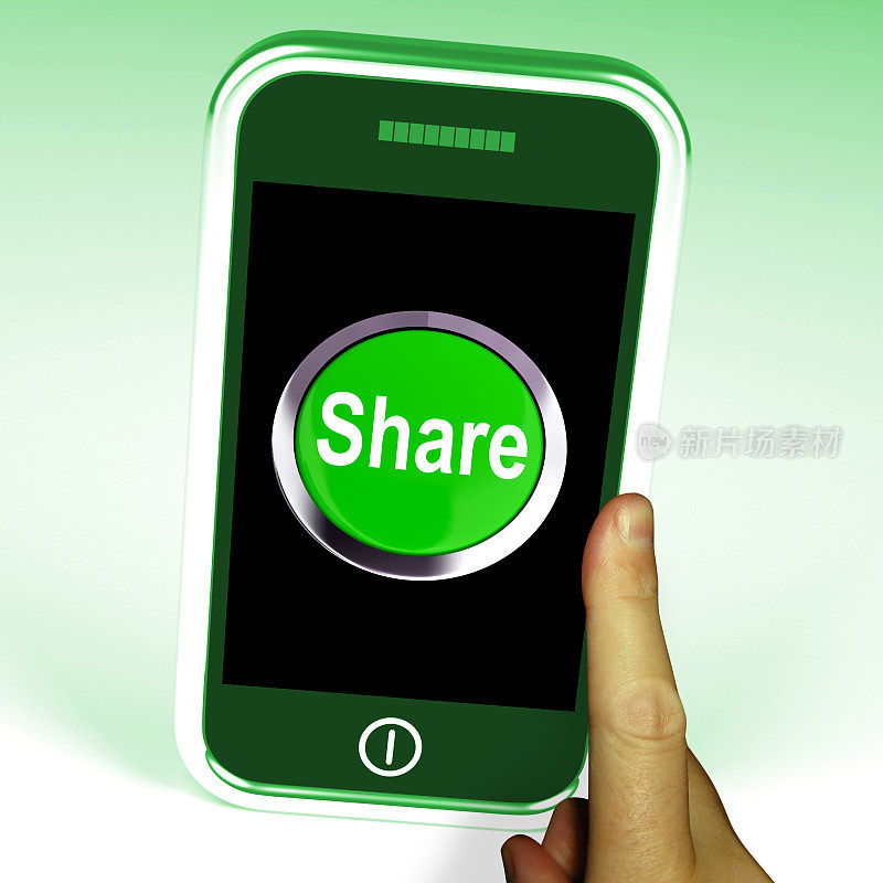 分享智能手机意味着在线分享和社区