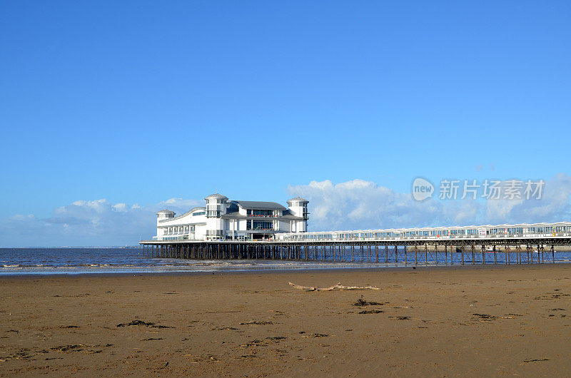 滨海韦斯顿的海滩和大码头