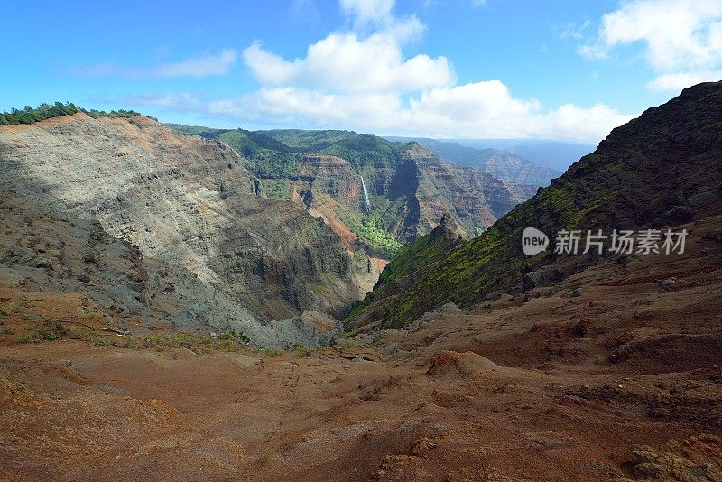 夏威夷考艾岛的威美亚峡谷