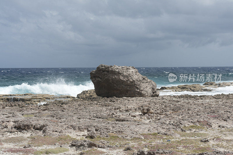 博内尔海岸波涛汹涌