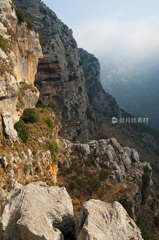 黎巴嫩卡迪沙山谷景观