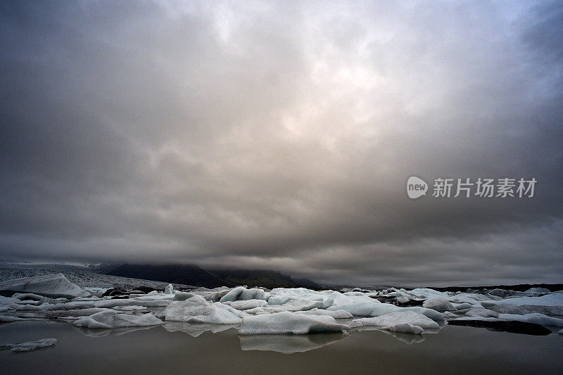冰岛的冰川