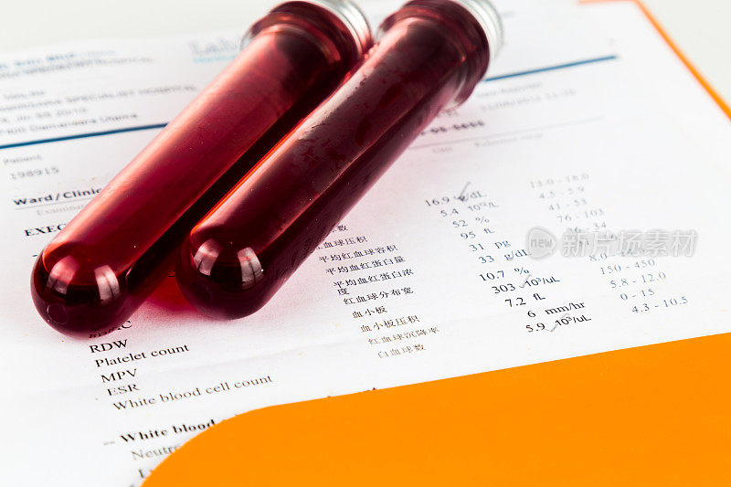 试管血液样本健康分析筛选报告