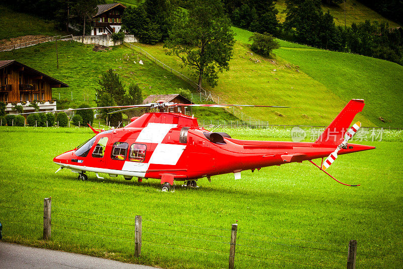 瑞士救援直升机