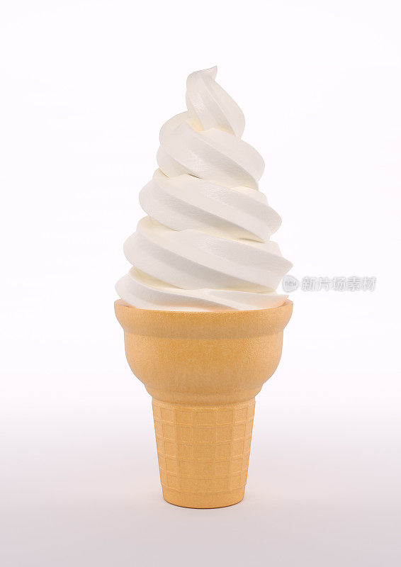 香草冰淇淋或冻酸奶