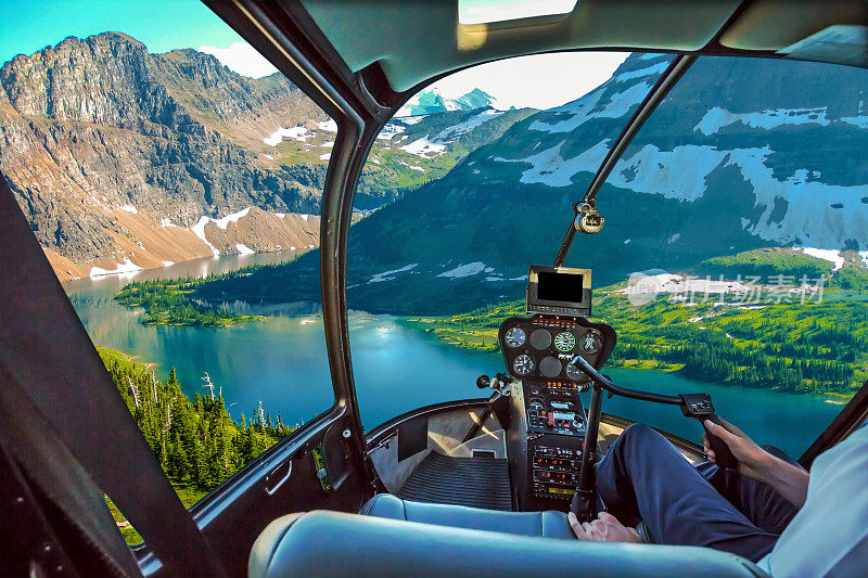 隐湖冰川直升机